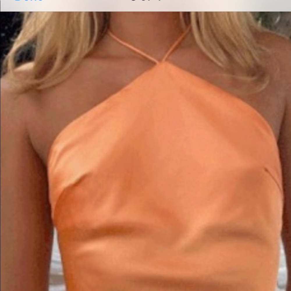 Never Worn!! Orange/Coral Hoco/Semi Formal Dress
